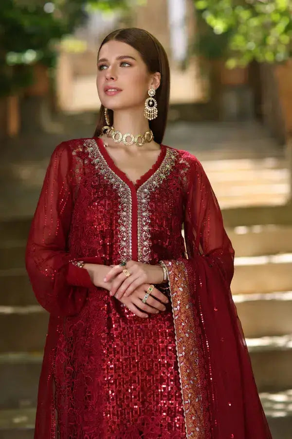 Noor by Saadia Asad | Chiffon Formals 23 | D3-Sirena - Pakistani Designer Dress - by Noor by Saadia Asad | Type: Formal - 100% Original at Saira Sultan