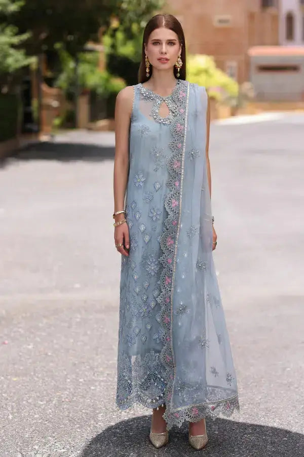 Noor by Saadia Asad | Chiffon Formals 23 | D1-Laira - Pakistani Designer Dress - by Noor by Saadia Asad | Type: Formal - 100% Original at Saira Sultan