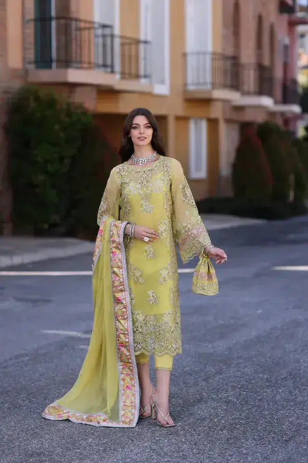 Noor by Saadia Asad | Chiffon Formals 23 | D4-Minali - Pakistani Designer Dress - by Noor by Saadia Asad | Type: Formal - 100% Original at Saira Sultan