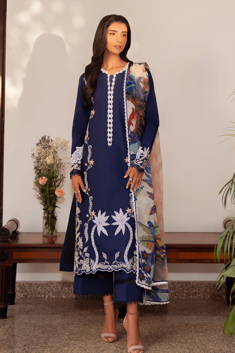 Sable Vogue | Lila Lawn 25 | SAL-07-25 - Pakistani Designer Dress - by Sable Vogue | Type: Ladies Clothes - 100% Original at Saira Sultan