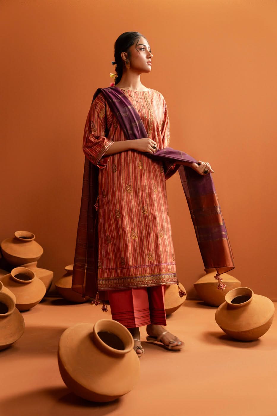 Al Karam | Susi Collection | SC-01-25 XS Burnt Orange Susi