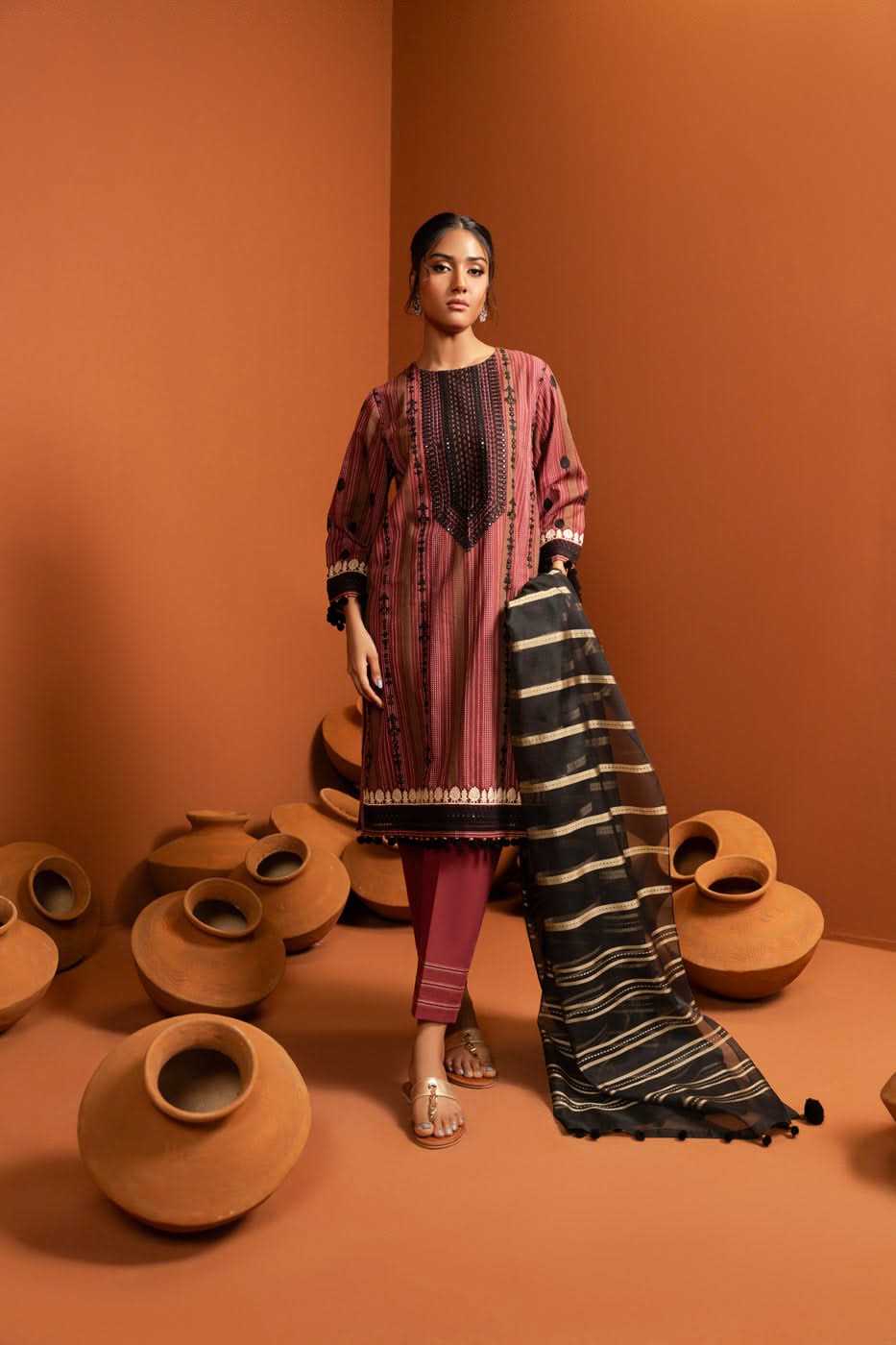 Al Karam | Susi Collection | SC-03-25 XS Maroon Susi