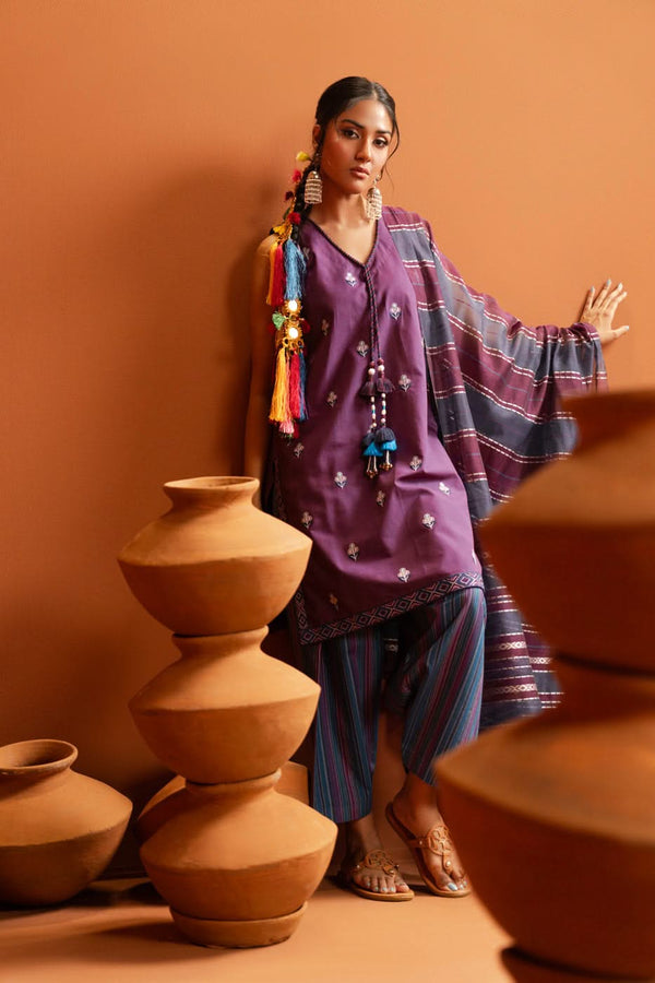 Al Karam | Susi Collection | SC-08-25 XS Purple Cambric