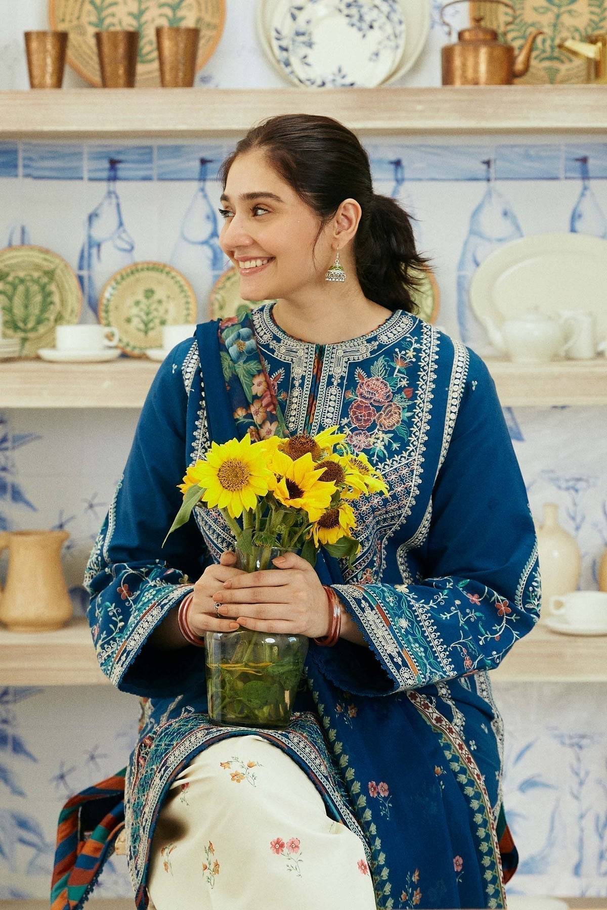 Zara Shahjahan | Coco Lawn Eid Edit 24 | SEHER-D1 - Pakistani Designer Dress - by Zara Shahjahan | Type: Luxury - 100% Original at Saira Sultan