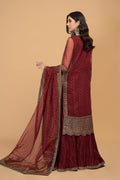 Maria B | Formal Wears | SF-EF23-08R1 L Olive Green Organza