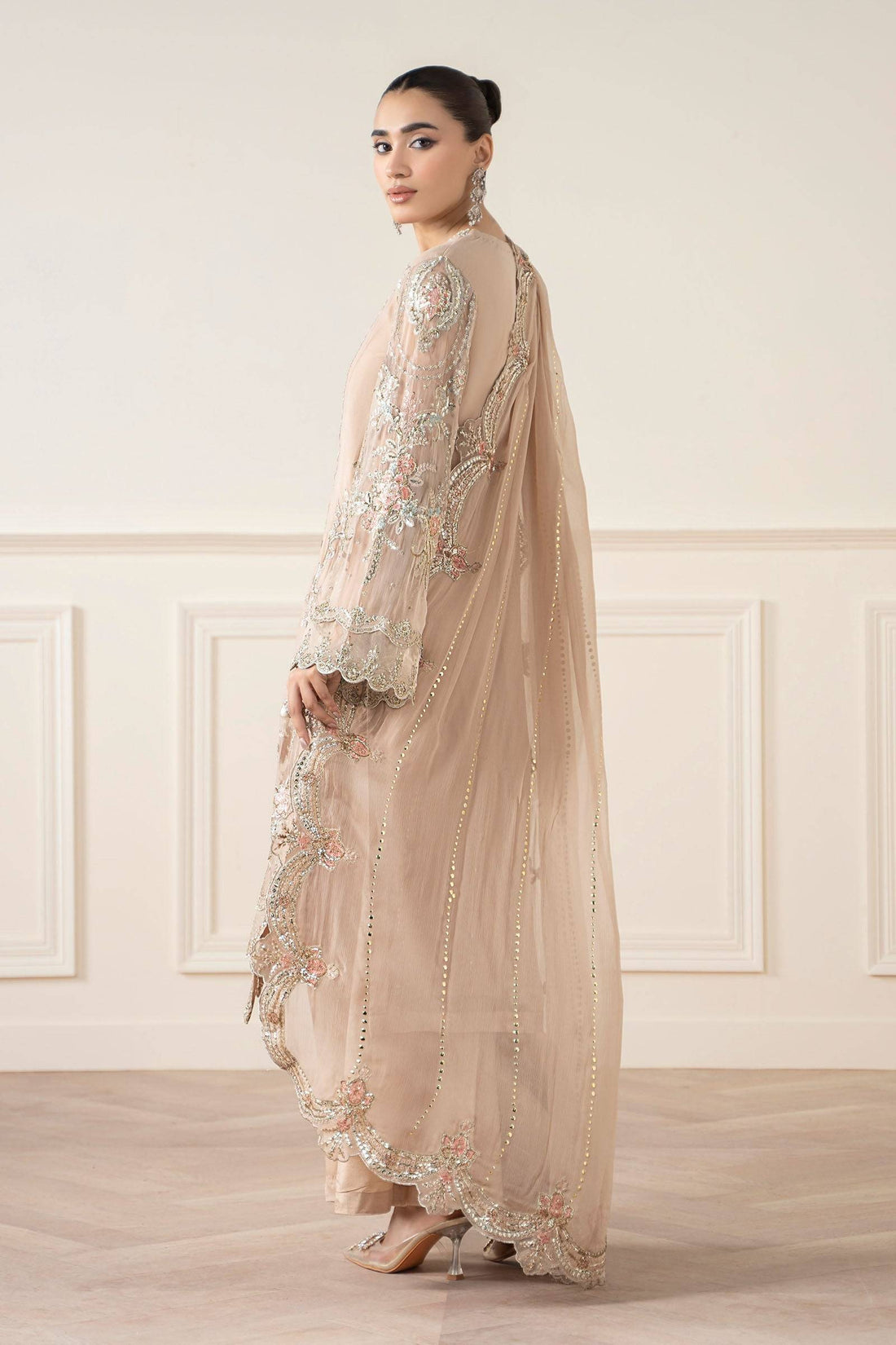 Maria B | Pre Fall 25 | Chiffon Suit 20 - Pakistani Designer Dress - by Maria B - Type : Ladies Clothes - 100% Original at Saira Sultan