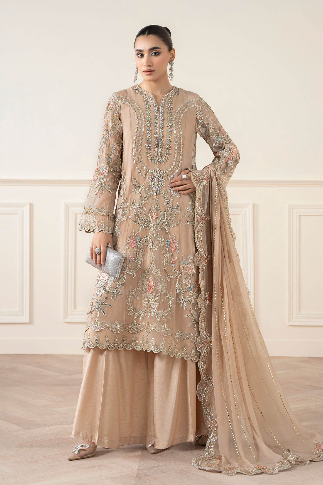 Maria B | Pre Fall 25 | Chiffon Suit 20 - Pakistani Designer Dress - by Maria B - Type : Ladies Clothes - 100% Original at Saira Sultan