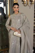 Maria B | Formal Wears | SF-EF25-15 M Gray Organza