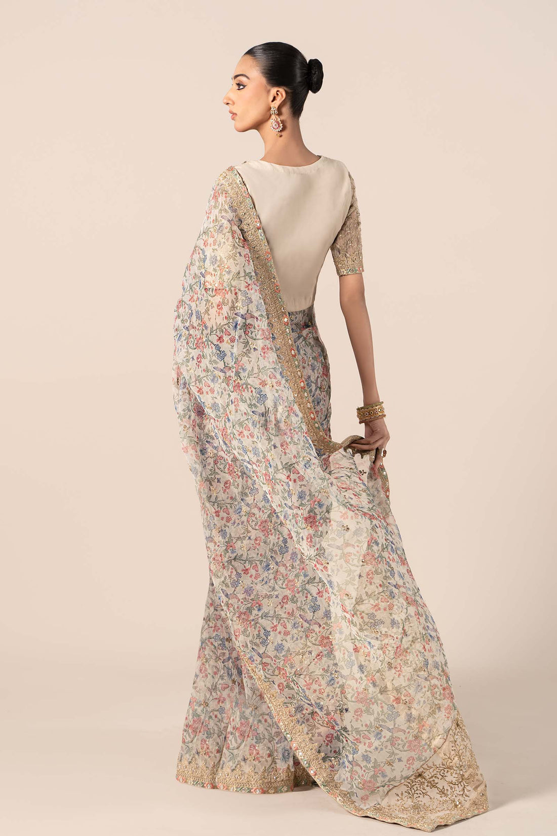 Maria B | Formal Wears | SF-EF25-08 XS Beige Organza