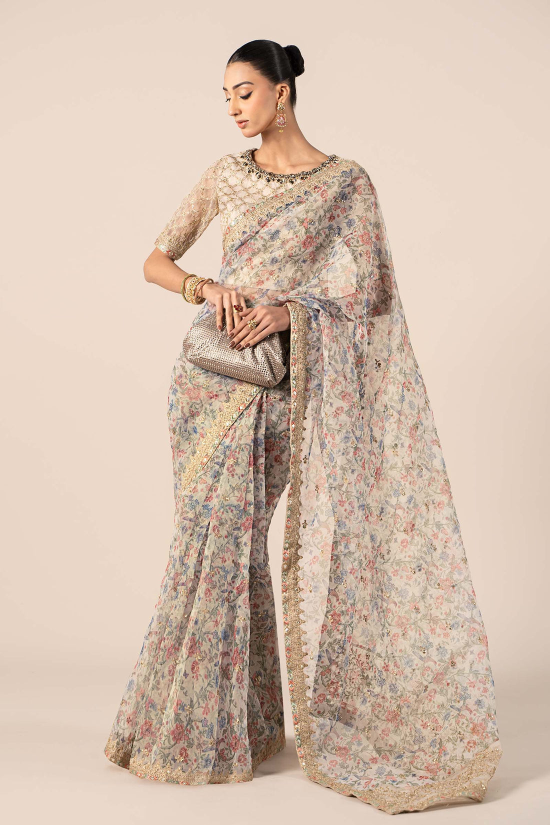 Maria B | Formal Wears | SF-EF25-08 XS Beige Organza