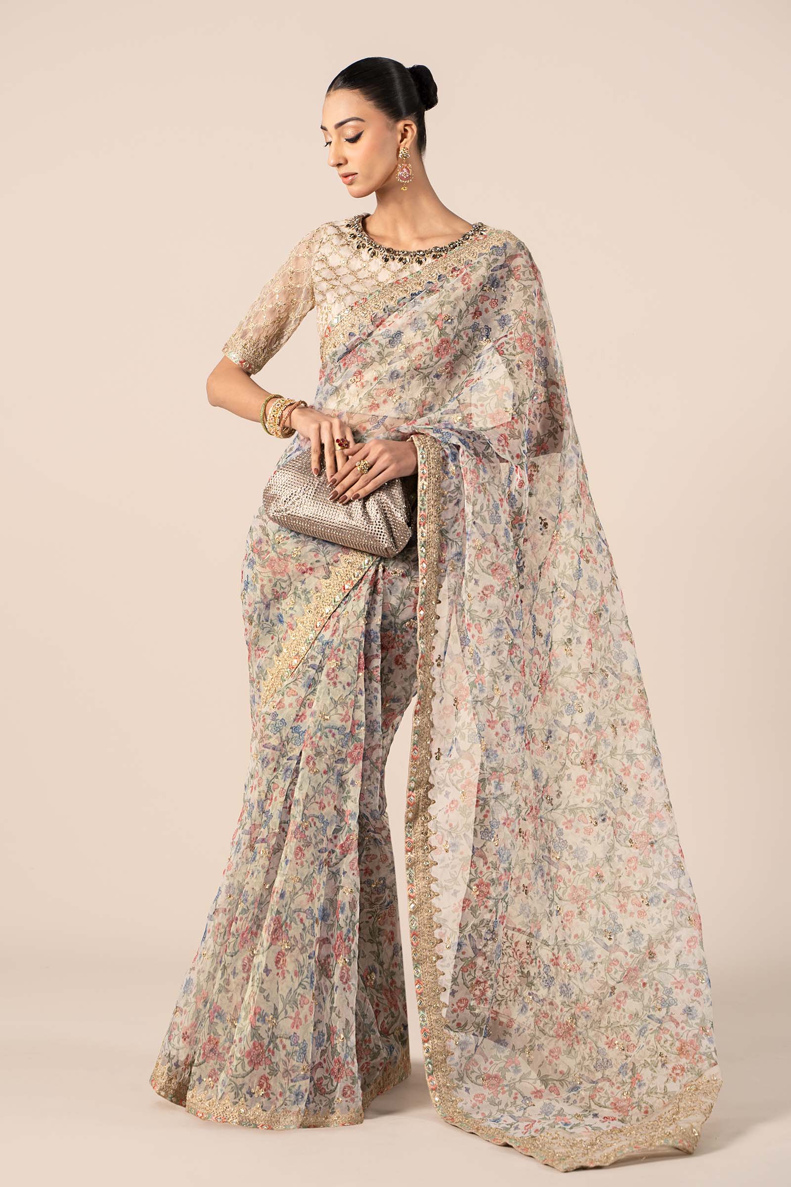 Maria B | Formal Wears | SF-EF25-08 XS Beige Organza
