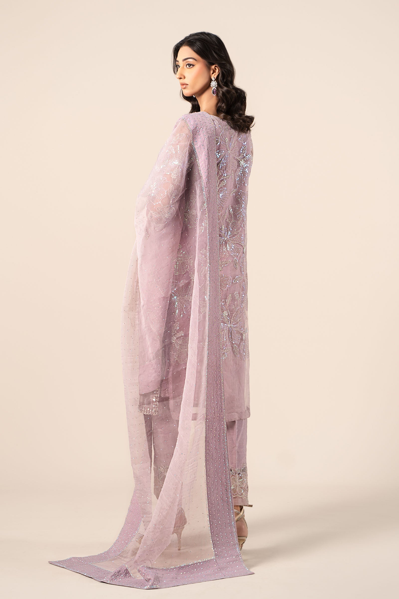 Maria B | Formal Wears | SF-EF25-15 S Lilac Organza