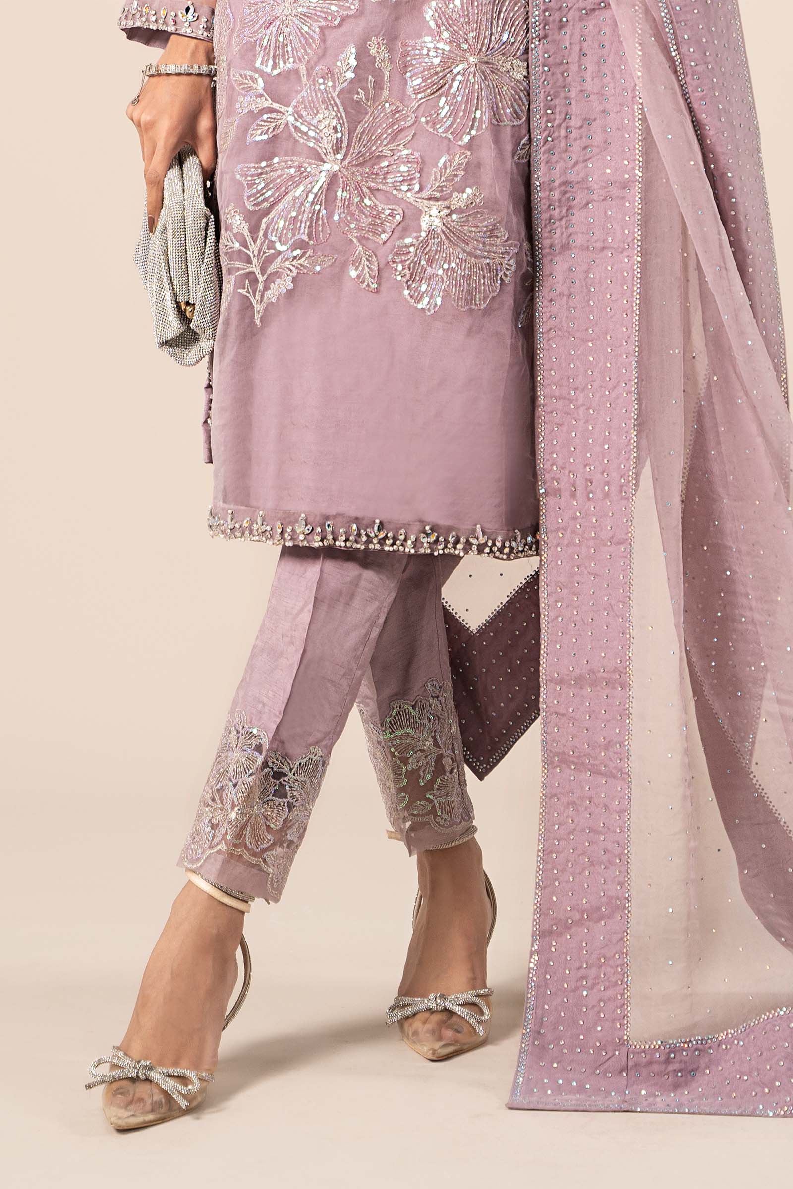 Maria B | Formal Wears | SF-EF25-15 L Lilac Organza