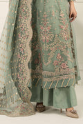 Maria B | Formal Wears | SF-EF25-40 L Aqua Blue Organza