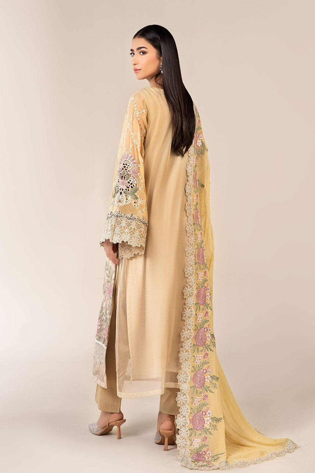 Maria B | Pre Fall 25 | Chiffon Suit 19 - Pakistani Designer Dress - by Maria B - Type : Ladies Clothes - 100% Original at Saira Sultan