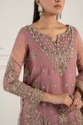 Maria B | Formal Wears | SF-EF25-53 M Pinkish Gray Organza
