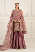 Maria B | Formal Wears | SF-EF25-53 XS Pinkish Gray Organza