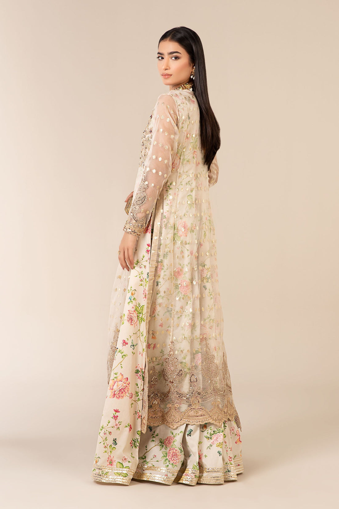 Maria B | Formal Wears | SF-EF25-37 XS Off White Organza