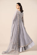 Maria B | Formal Wears | SF-EF25-43 S Steel Gray Hue Organza