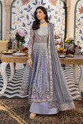 Maria B | Formal Wears | SF-EF25-43 XS Steel Gray Hue Organza
