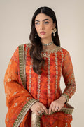 Maria B | Formal Wears | SF-EF25-03 M Carrot Pink Organza