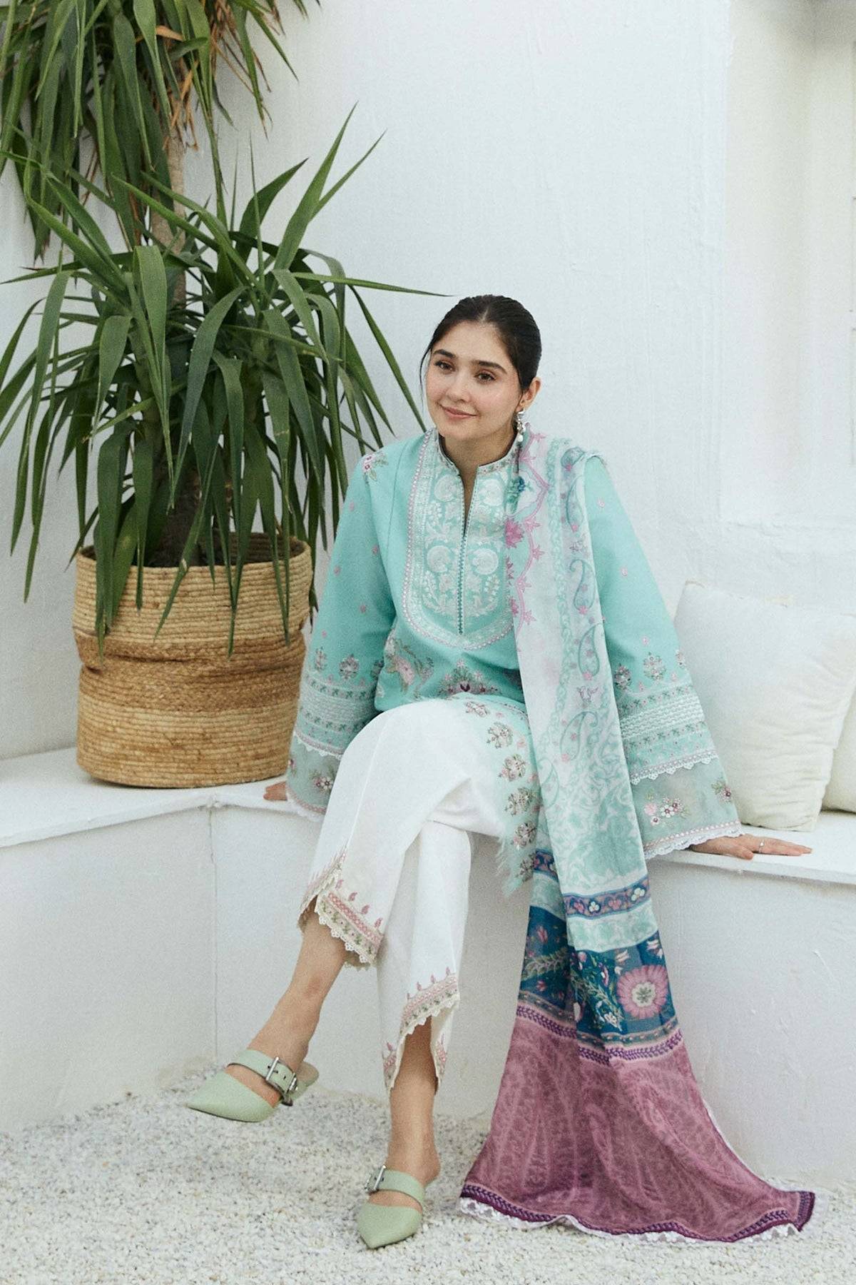 Zara Shahjahan | Coco Lawn Eid Edit 24 | SHAAM-D5 - Pakistani Designer Dress - by Zara Shahjahan | Type: Luxury - 100% Original at Saira Sultan
