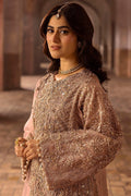 Motifz | Bridal Couture | 0012-MAYASA EMBROIDERED MESSORI STITCHED Custom Size Peach Zari Net