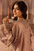 Motifz | Bridal Couture | 0012-MAYASA EMBROIDERED MESSORI STITCHED XL Peach Zari Net