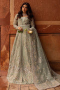 Motifz | Bridal Couture | 0015-MEHTAB EMBROIDERED ORGANZA STITCHED XL Ice Blue Organza