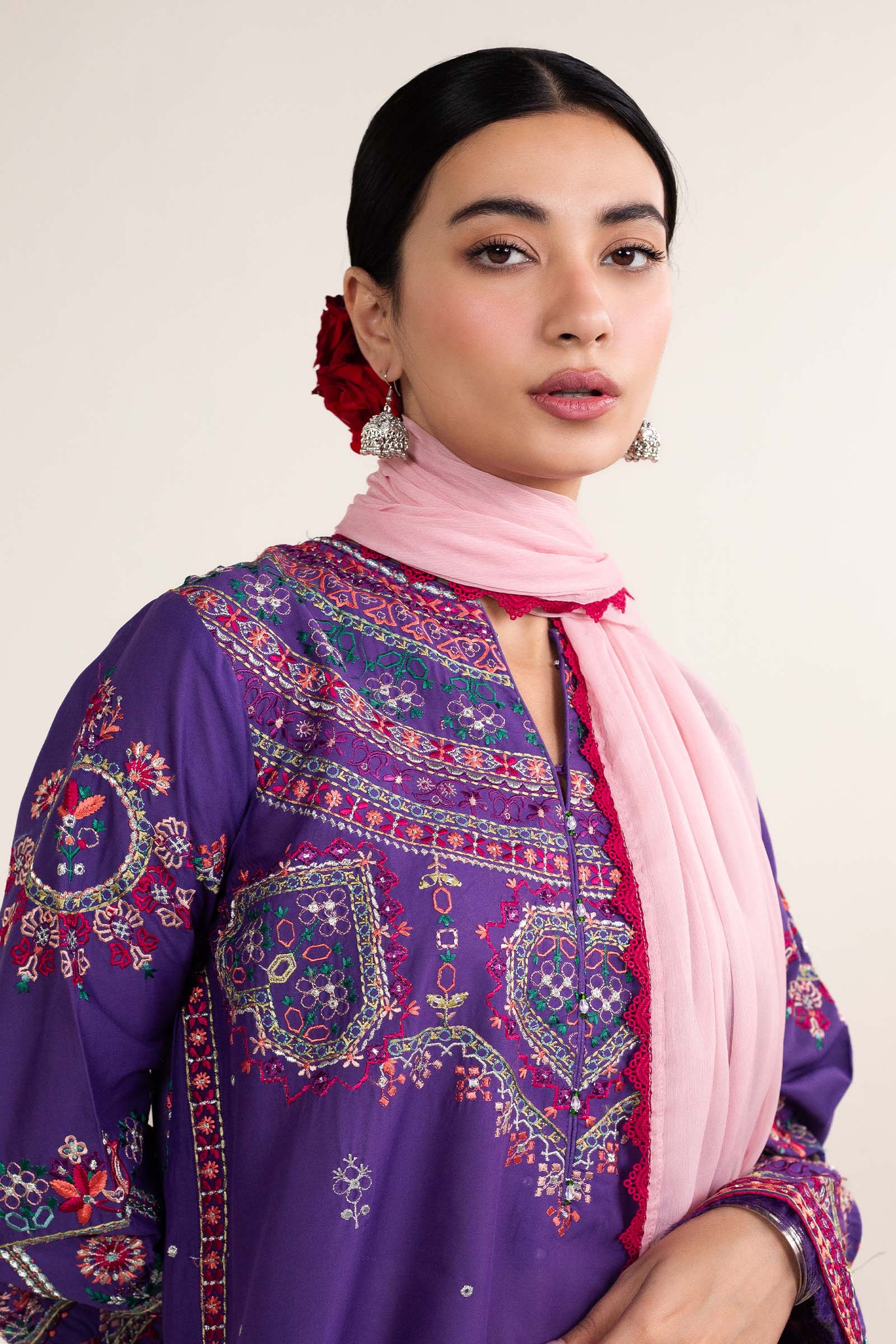 Zara Shahjahan | Stitched Lawn 24 | SL-LAMIA-7B - Pakistani Designer Dress - by Zara Shahjahan | Type: Luxury - 100% Original at Saira Sultan