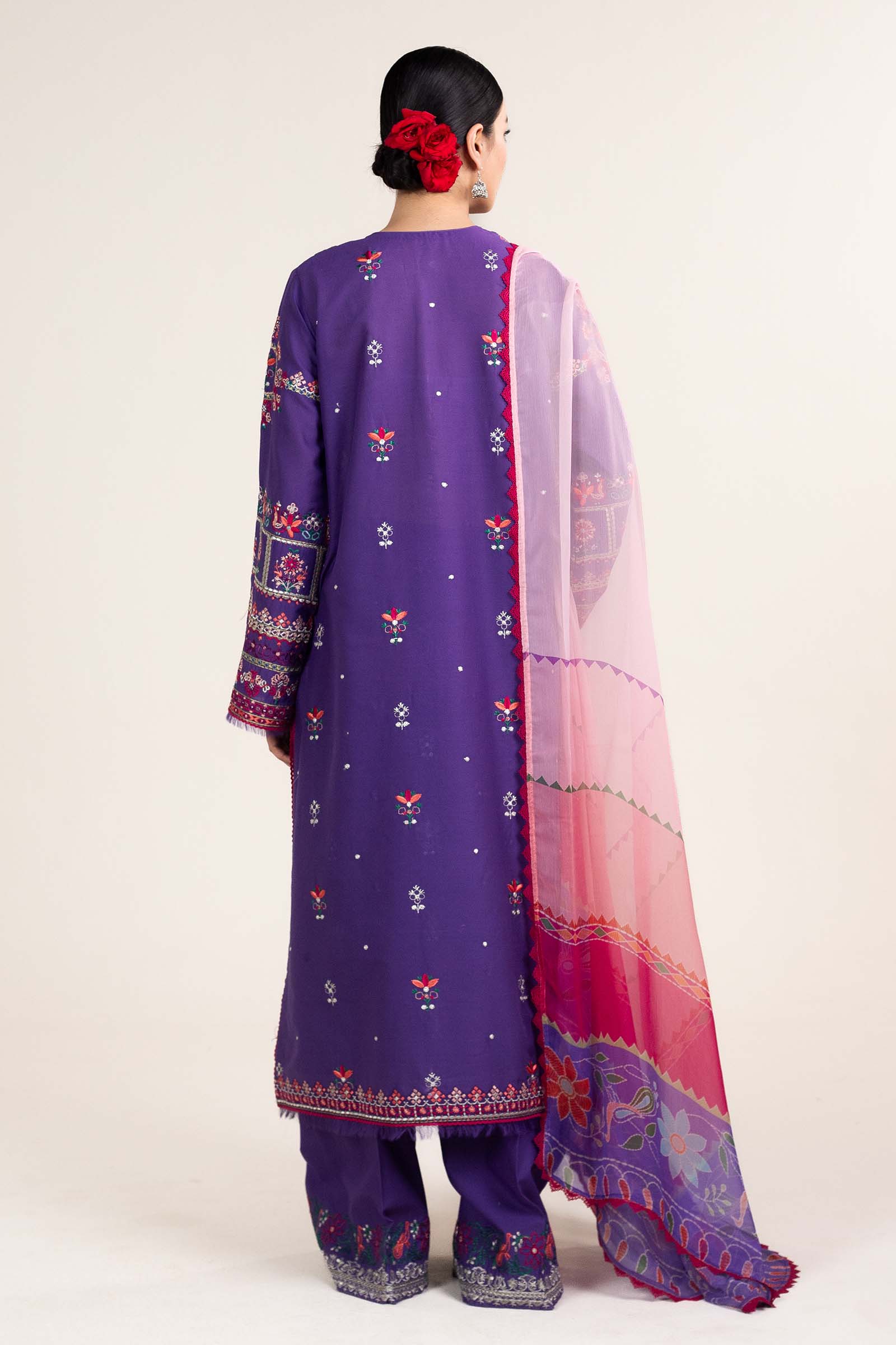 Zara Shahjahan | Stitched Lawn 24 | SL-LAMIA-7B - Pakistani Designer Dress - by Zara Shahjahan | Type: Luxury - 100% Original at Saira Sultan