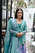 Afrozeh | Lawn 25 | Sovana XL Jade Green Lawn