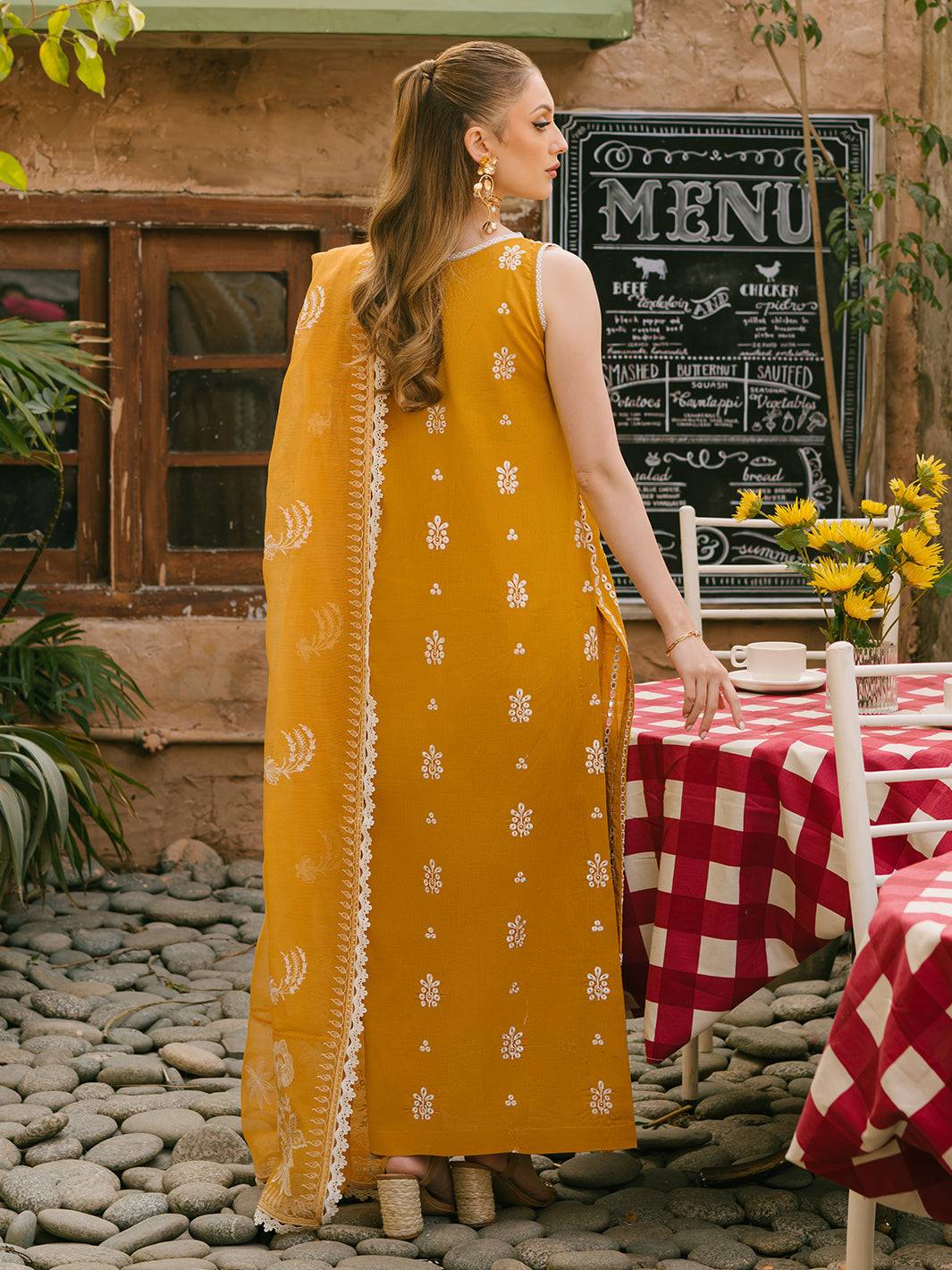 Mahnur | Mahrukh Eid Edit 24 | SUNFLOWER - Pakistani Designer Dress - by Mahnur | Type: Luxury - 100% Original at Saira Sultan