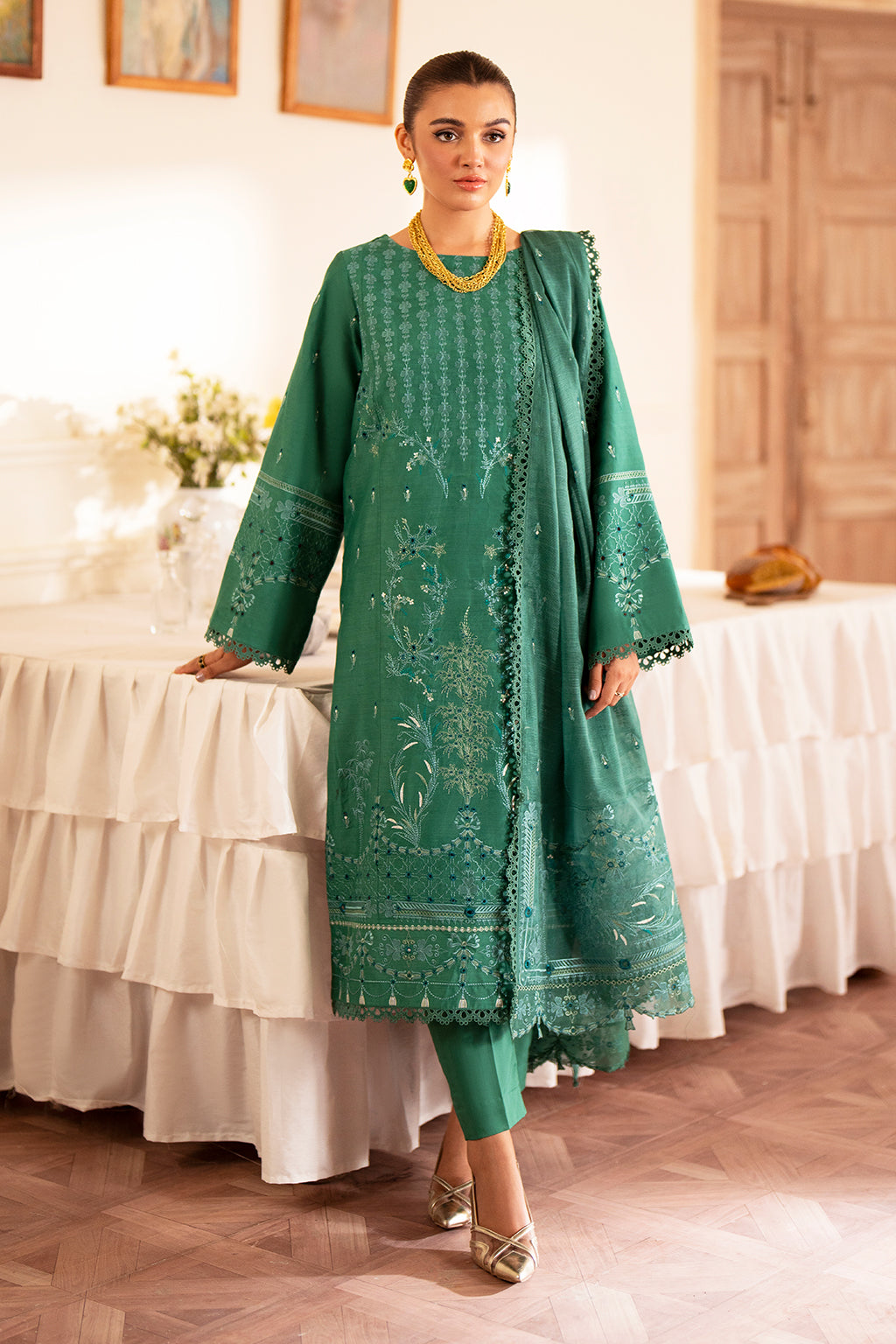 Saad Shaikh | Lumiere Winter |  D-08 Opalo - Pakistani Designer Dress - by Saad Shaikh | Type: Ladies Clothes - 100% Original at Saira Sultan
