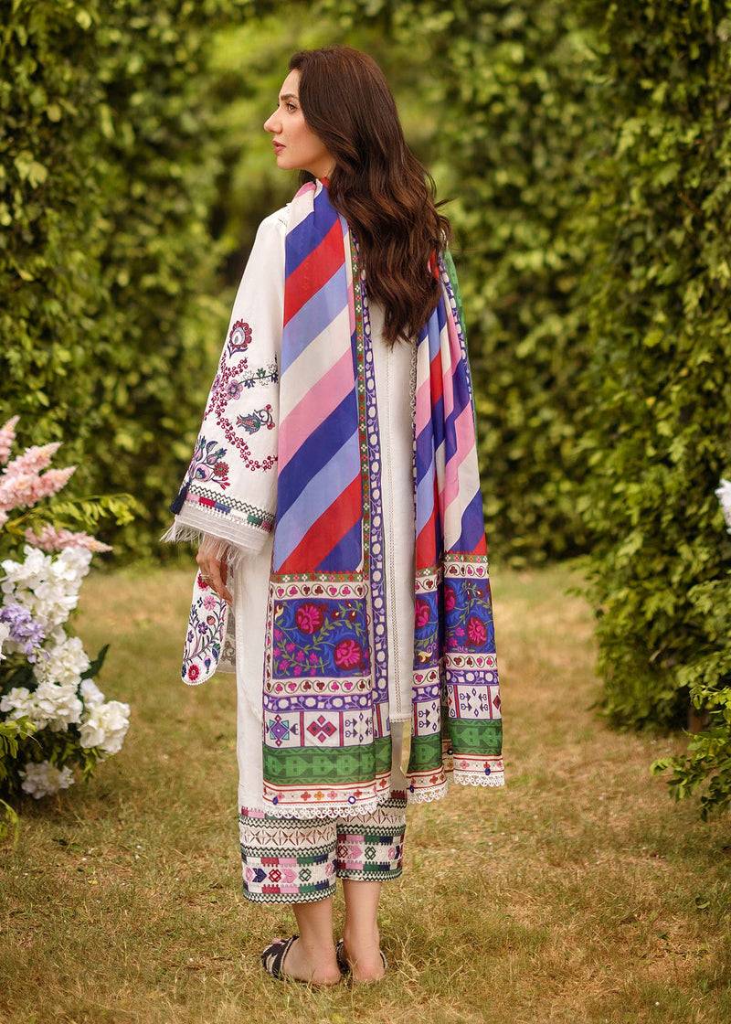Sadaf Fawad Khan | Lawn 24 | Suzani (A) - Pakistani Designer Dress - by Sadaf Fawad Khan | Type: Luxury - 100% Original at Saira Sultan
