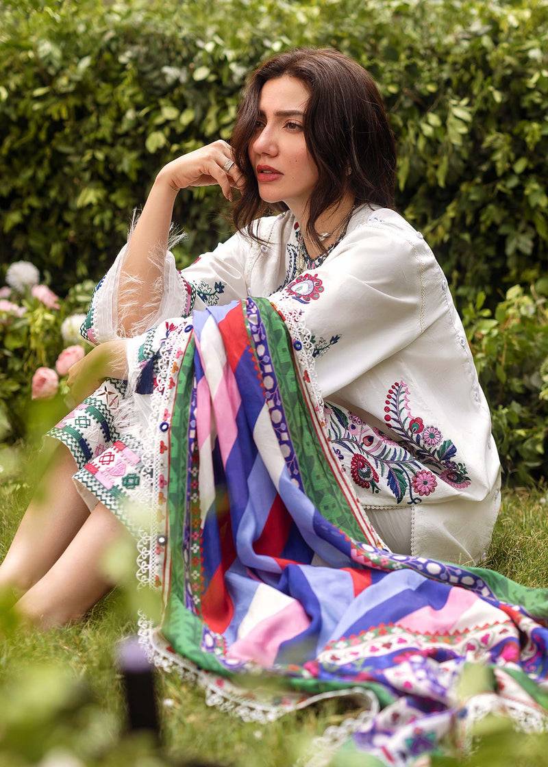 Sadaf Fawad Khan | Lawn 24 | Suzani (A) - Pakistani Designer Dress - by Sadaf Fawad Khan | Type: Luxury - 100% Original at Saira Sultan