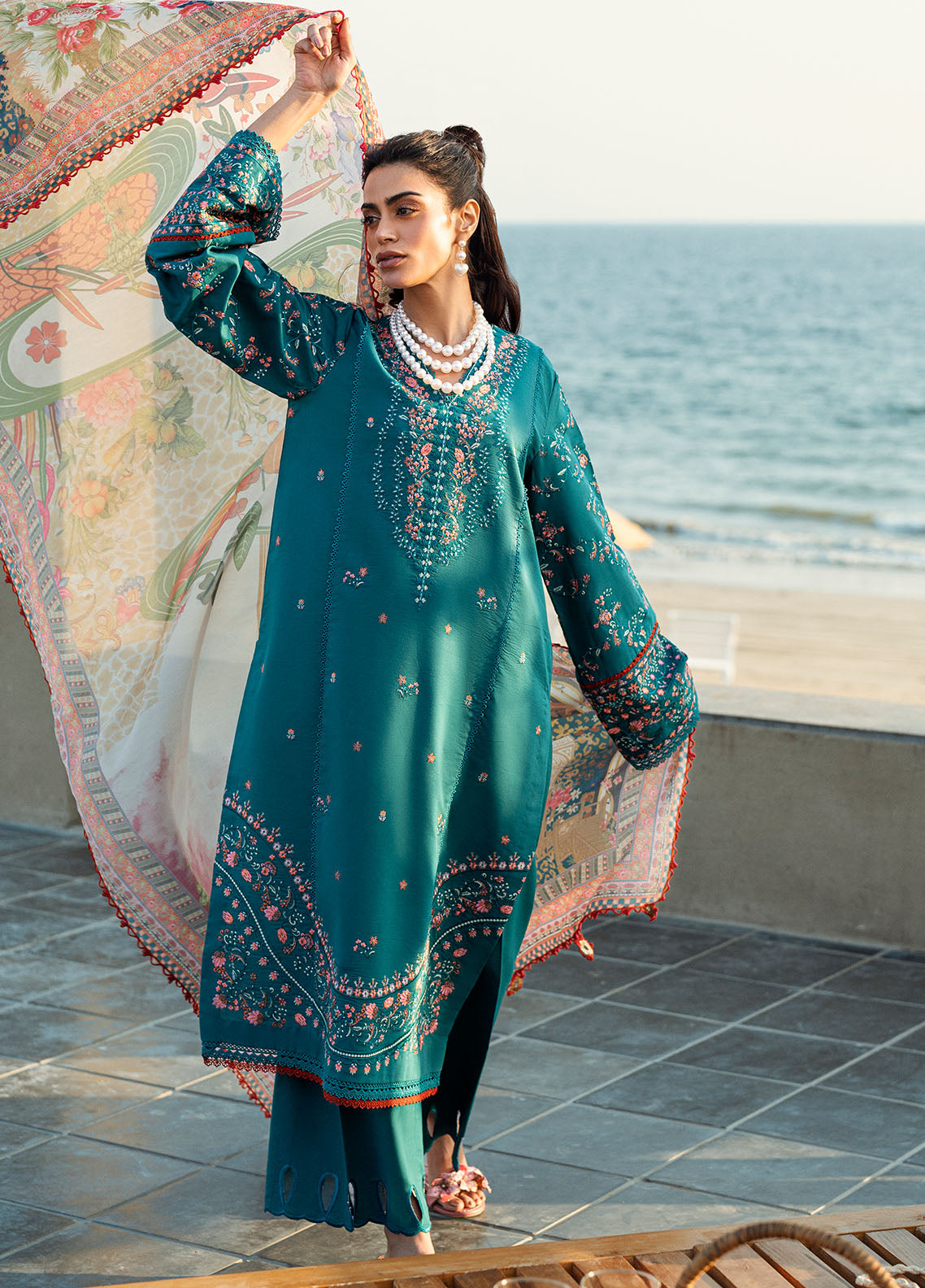 Sahane | Yaariyan Lawn Edit 25 | CT -20007 ORSA - Yaariyan XL Teal Lawn