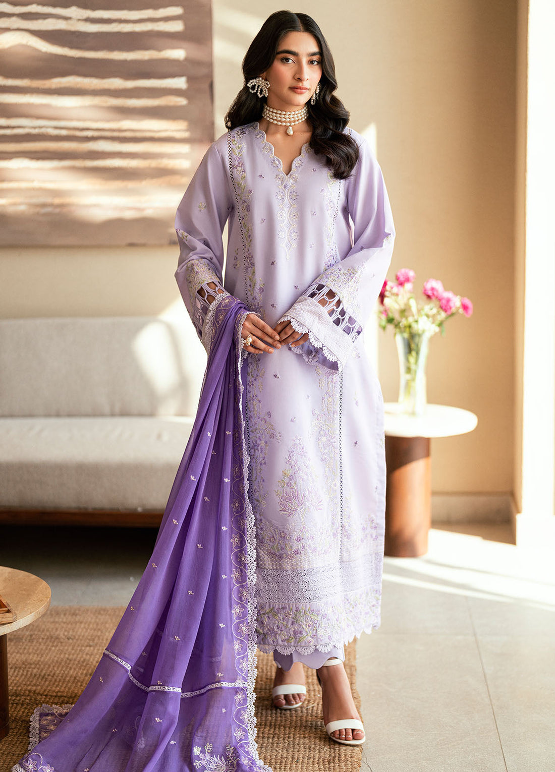 Sahane | Yaariyan Lawn Edit 25 | CT -20006 NATE - Yaariyan XS Soft Lilac Lawn