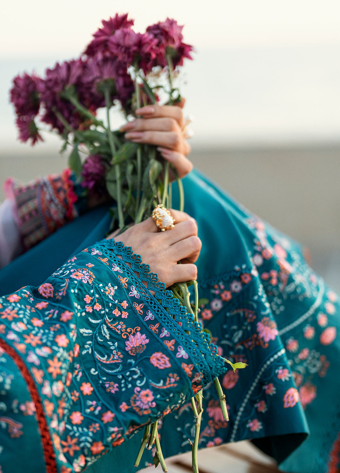 Sahane | Yaariyan Lawn Edit 25 | CT -20007 ORSA - Yaariyan Custom Size Teal Lawn
