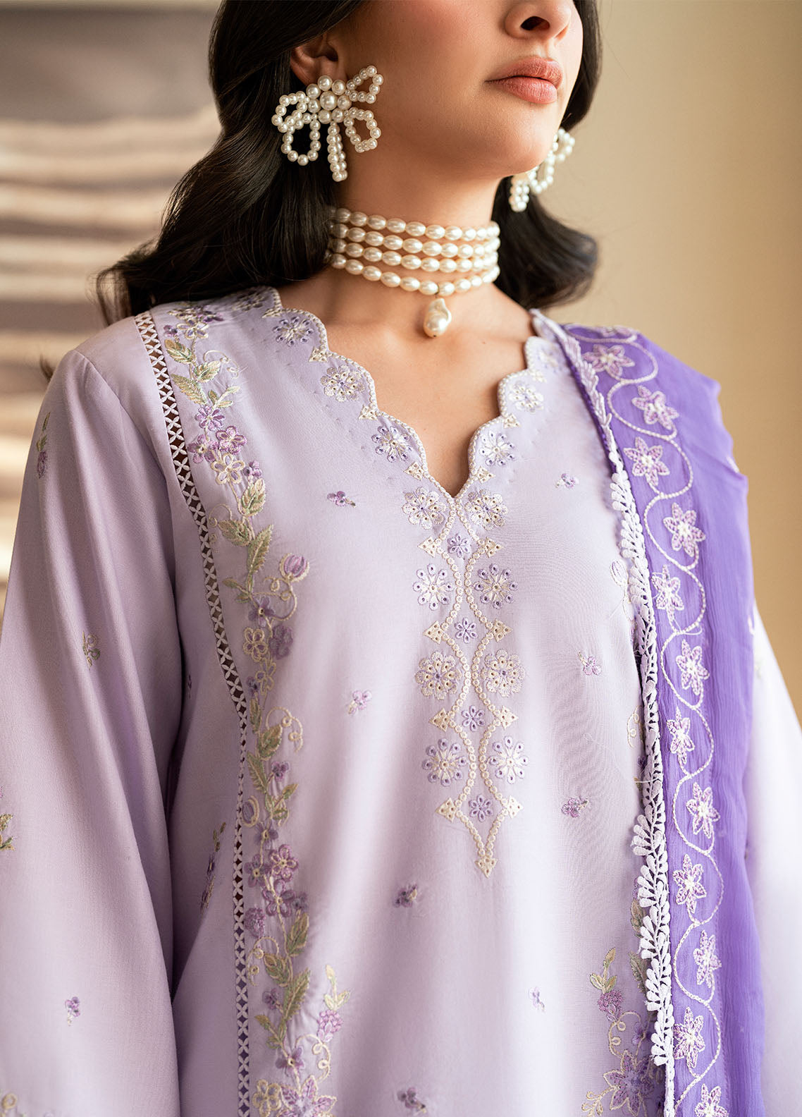 Sahane | Yaariyan Lawn Edit 25 | CT -20006 NATE - Yaariyan M Soft Lilac Lawn