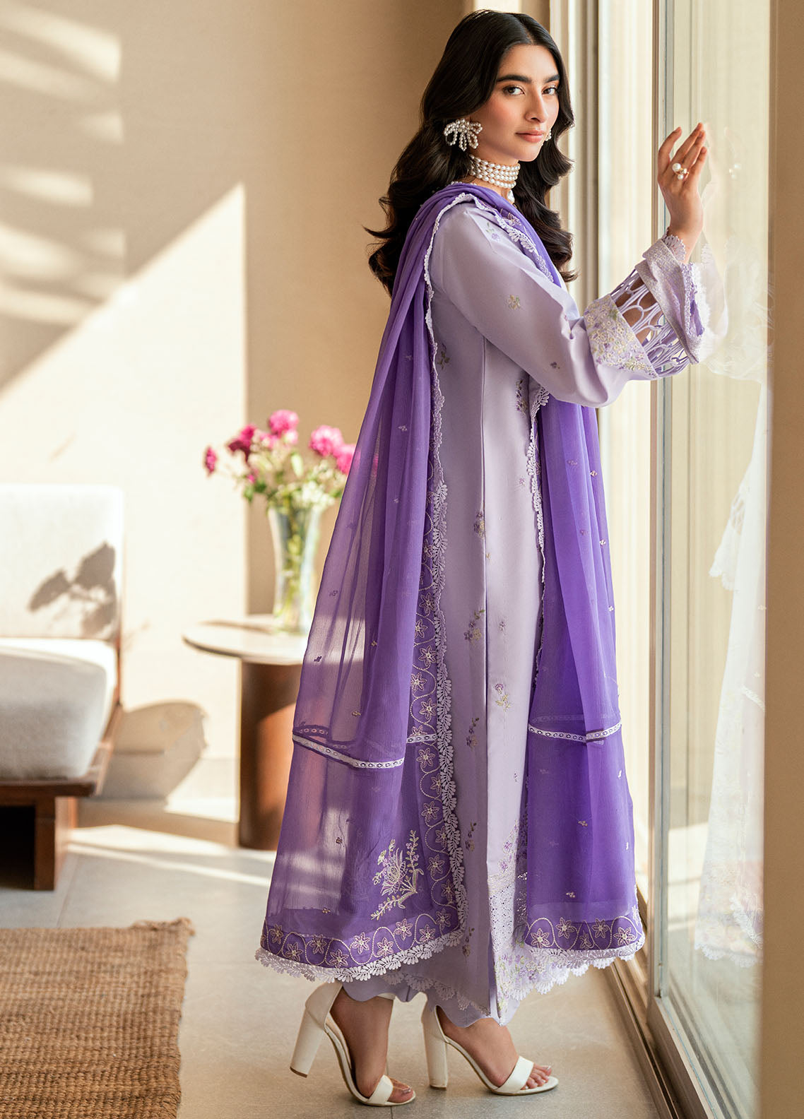 Sahane | Yaariyan Lawn Edit 25 | CT -20006 NATE - Yaariyan XL Soft Lilac Lawn