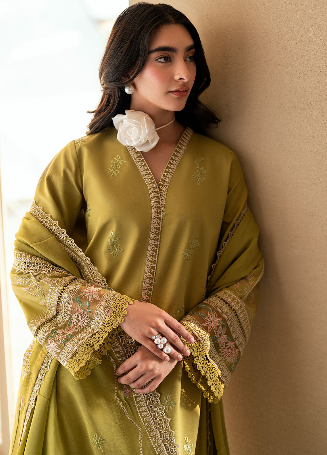 Sahane | Yaariyan Lawn Edit 25 | CT -20002 NIEVE - Yaariyan M Neon Green Lawn