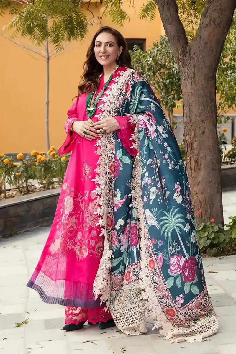Nilofer Shahid | Luxury Lawn 2023 | Alyana - Pakistani Designer Dress - by Nilofer Shahid | Type: Luxury - 100% Original at Saira Sultan