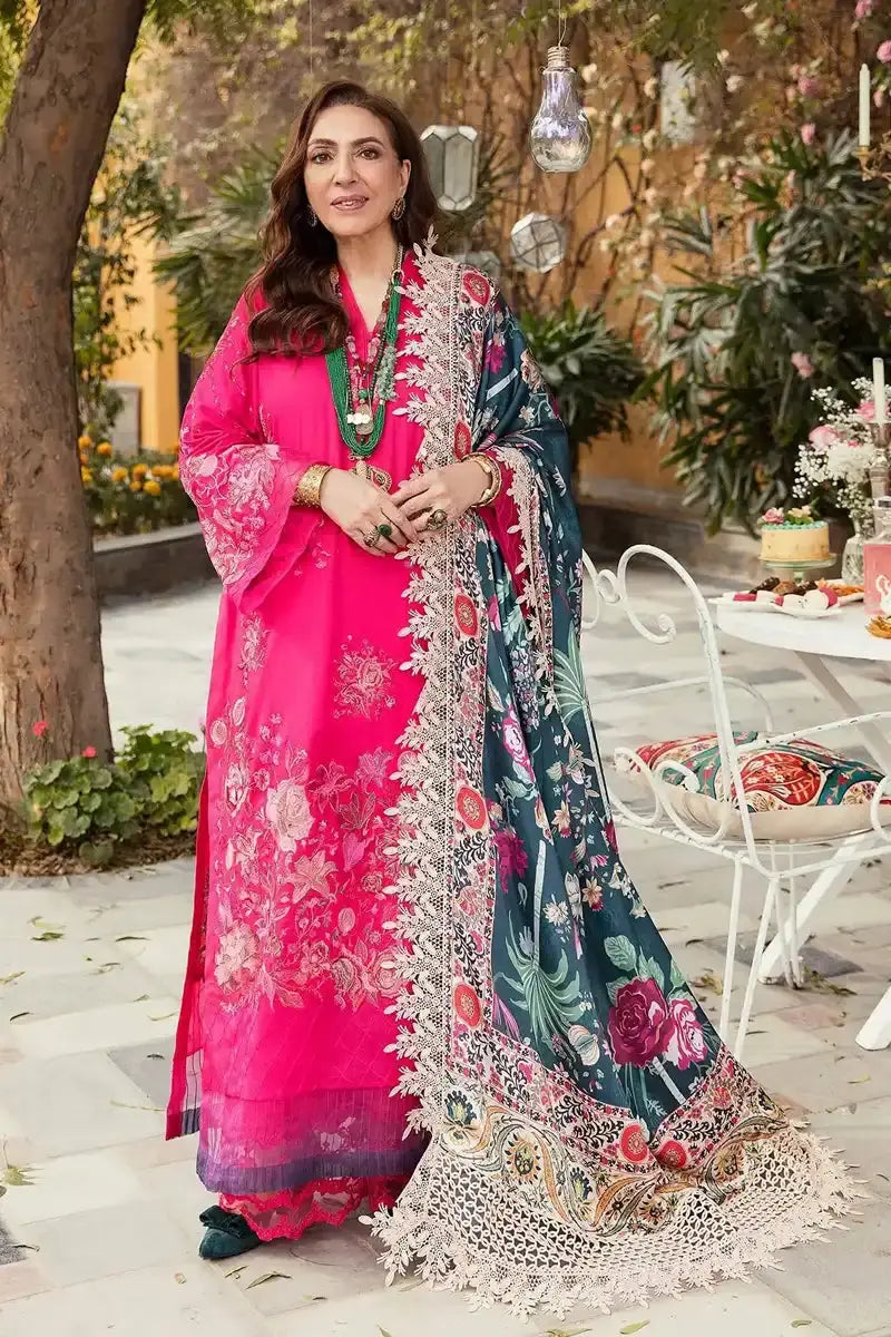 Nilofer Shahid | Luxury Lawn 2023 | Alyana - Pakistani Designer Dress - by Nilofer Shahid | Type: Luxury - 100% Original at Saira Sultan