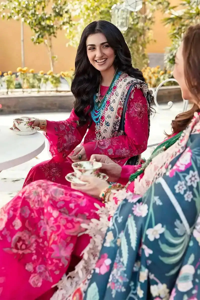 Nilofer Shahid | Luxury Lawn 2023 | Alyana - Pakistani Designer Dress - by Nilofer Shahid | Type: Luxury - 100% Original at Saira Sultan