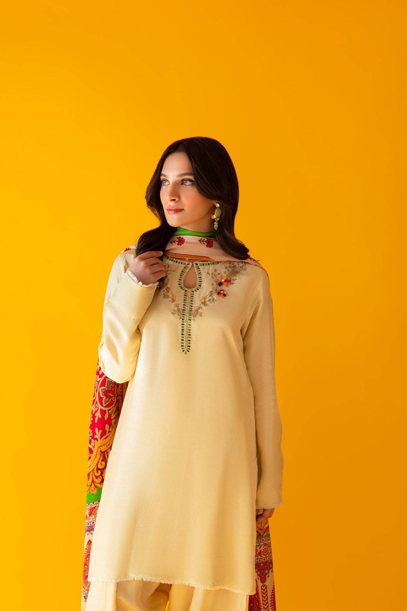 Sammy K | Satrangi Eid Edit | DHANAK - Pakistani Designer Dress - by Sammy K | Type: Formal - 100% Original at Saira Sultan