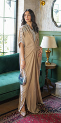 Erum Khan | Velvet Wisper | Champagne Charm S Beige Velvet