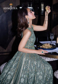 Asim Jofa | Festive Collection 25 | AJFF-06 M Dusty Blue Net