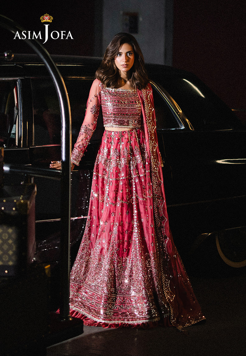 Asim Jofa | Festive Collection 25 | AJFF-03 XL Candy Pink Net