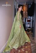 Asim Jofa | Festive Collection 25 | AJFF-04 S Mint Green Net